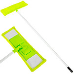 Швабра с насадкой из микрофибры, черенок 120хd2.2см без телескопа