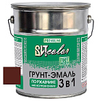 Грунт-эмаль по ржавчине 3 в 1 шоколад  ВИТ color  5 кг.