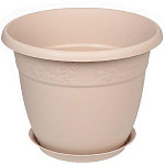 Кашпо Рябина D440мм 22л с поддоном латте М3060