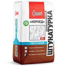 Штукатурка СТАРАТЕЛИ Короед декоративная белая фр.2,0 25 кг