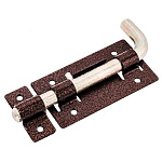 Засов накладной Секрет Киров ЗД-03 круглый Г-образый антик медь 