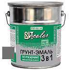 Грунт-эмаль по ржавчине 3 в 1 темно-серая  ВИТ color  5 кг.