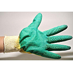 Перчатки зеленые волнистые