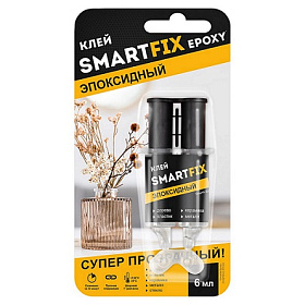 Клей SmartFix EPOXY эпоксидный двухкомпонентный, 6мл, блистер