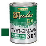 Грунт-эмаль по ржавчине 3 в 1 темно-зеленая ВИТ color  0,8 кг.