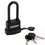 Замок навесной PDR-50-45 L APECS, чугун в пластике, английский, 3 ключа, автомат БЛИСТЕР 