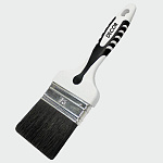 Кисть Black White для подготовительных работ 25х15мм, черный ворс, 2К ручка