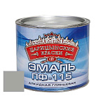 Эмаль светло-серая ПФ 115   0,4 кг.