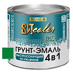 Грунт-эмаль  по ржавчине ярко-зеленая быстросохнущая ВИТ color  2,5 кг.
