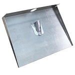 Лопата снеговая оцинковая 375х500мм 3-х бортная