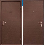 Дверь метал. 950х2036х45мм. левая ПРОФИ мет/мет антик медь