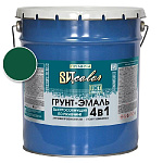 Грунт-эмаль  по ржавчине зеленая быстросохнущая ВИТ color/ВИТ колор 18 кг.
