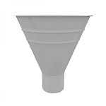 Воронка сливная оцинк.@100 бел. высокая