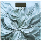 Весы напольные электронные LEBEN Blue, ЖК-дисплей, макс.нагр. до 180кг, 28х28см    