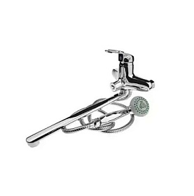 Смеситель д/ванны "Белые Колодези" шар.40мм излив L-нос 35см., перекл.кр. букса TYE-2083 (TY-2096)