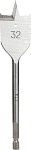 Сверло по дереву перовое P.I.T. Ø32x152мм, хвостовик HEX 1/4"/6,35мм (AWOD04-0032)