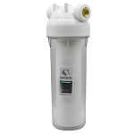 Фильтр магистральный 3/4" для холодной воды прозр. 10" UNICORN с картриджем PS1005