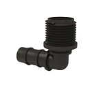 Колено с наружной резьбой 3/4х16 на капельную трубку