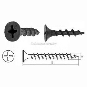 Саморез 4,8х95мм. по ГКЛ фосфатированный к дереву 200 шт. 