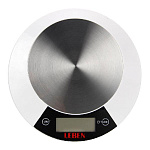 Весы кухонные электронные LEBEN металл. платформа, макс. вес 5кг, питание CR2032