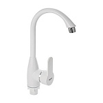 Смеситель д/кухни BRIMIX  шаровый, боковой, из высокопрочного пластика АБС, белый