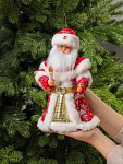 Фигурка декоративная ПЭ, Дед Мороз, 30 см, движение, музыка, на бат 3АА, красн, Y4-9447