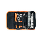 Набор торцевых головок в сумке с инструментом MAXPILER MXT-37-SB (37шт, 1/4", CrV, сумка "Оксфорд")