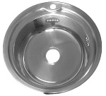 Мойка д/кухни "FABIA" врезная, 510 мм, 0,8 мм, глубина 180 мм+большой сифон 