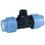 Тройник ПЭ нар.р. ф20х1/2х20