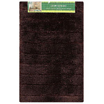 Коврик д/ванной 0,5х0,8м корич., Травка, полиэстер