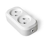 Колодка розеточная 2гн. б/з TANGO АБС-пластик