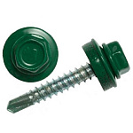 Шуруп кровельный 5,5х25мм оцинк. зеленый (6005) 250 шт