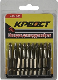 Насадка для шуруповёрта 50mm Креост (10шт)