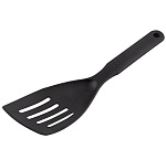 Лопатка с отверстиями малая (черный нейлон), CUOCO, 28*8 cм