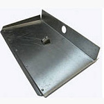 Лопата снеговая оцинковая 375х500х0,8мм 3-х бортная с планкой 