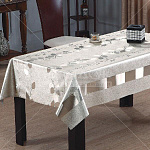 Клеенка столовая 1,39х20м Сильвано PW224-035 ПВХ на ткан. основе, светлое золото