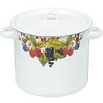 Кастрюля эмал. 5,5л с1617 цилинд. крем