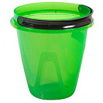 Ведро пласт. 8 л. Лайт прозрач. зеленое