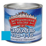 Эмаль светло-голубая ПФ 115  1,9 кг.