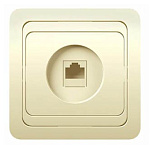Розетка 1-м крем с/у "CLASSIC" для комп. (2035)