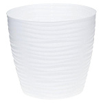 Горшок для цветов 1,7л Дюна 15х15х14см белый с поддоном М3068