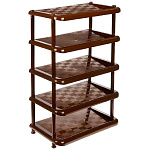 Этажерка д/обуви (837х497х307) 5п корич. М2710