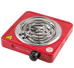 Плита эл. "ENERGY" EN-902R 1 конф. 1,0кВт/220 (тэн), чаша нерж., красная