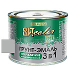 Грунт-эмаль по ржавчине 3 в 1 серая ВИТ color  0,4 кг.