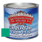 Эмаль бирюзовая ПФ 115   1,8 кг.