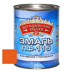 Эмаль оранжевая ПФ 115  0,8 кг.