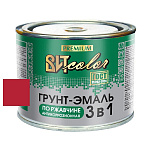 Грунт-эмаль по ржавчине 3 в 1 красная ВИТ color  0,4 кг.