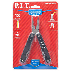 Мультитул P.I.T. ADVANCE HMTP01-0001 (8 предметов, складной, мини-инструменты в одном корпусе)