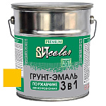 Грунт-эмаль по ржавчине 3 в 1 желтая ВИТ color  5 кг.