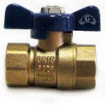 Кран шаровый 1/2" ГГ бабочка